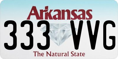 AR license plate 333VVG
