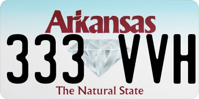 AR license plate 333VVH