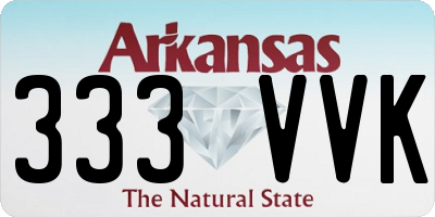 AR license plate 333VVK