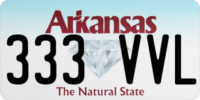 AR license plate 333VVL