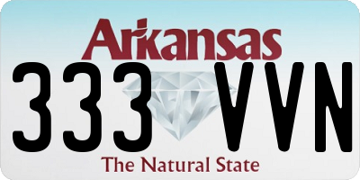 AR license plate 333VVN