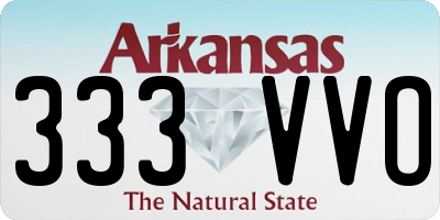 AR license plate 333VVO