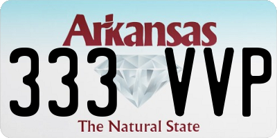 AR license plate 333VVP