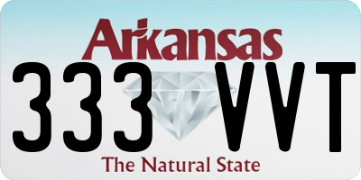 AR license plate 333VVT