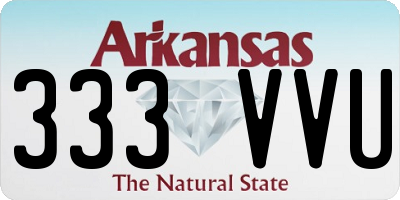 AR license plate 333VVU