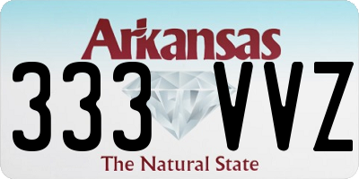 AR license plate 333VVZ