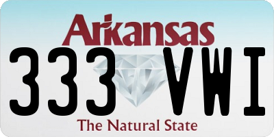 AR license plate 333VWI