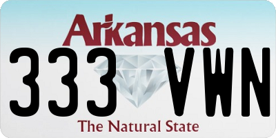 AR license plate 333VWN