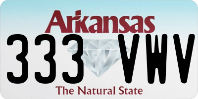 AR license plate 333VWV