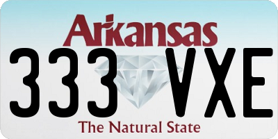 AR license plate 333VXE