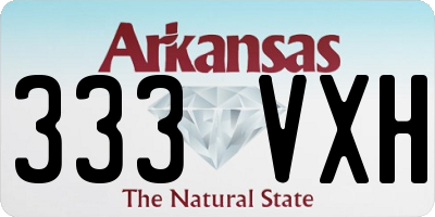 AR license plate 333VXH