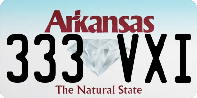 AR license plate 333VXI