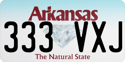 AR license plate 333VXJ