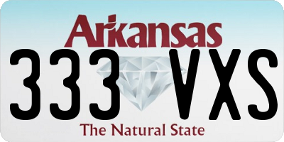 AR license plate 333VXS