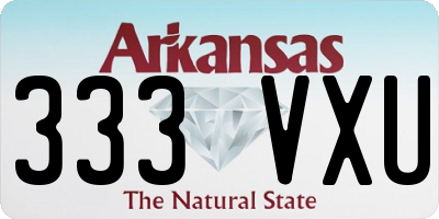 AR license plate 333VXU