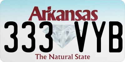 AR license plate 333VYB