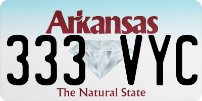 AR license plate 333VYC