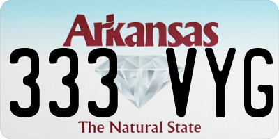 AR license plate 333VYG