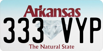 AR license plate 333VYP