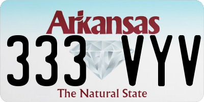 AR license plate 333VYV