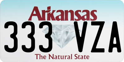 AR license plate 333VZA