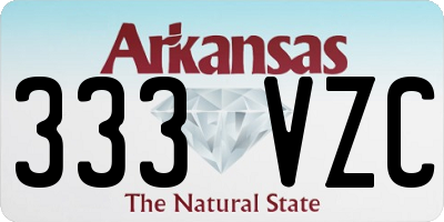 AR license plate 333VZC