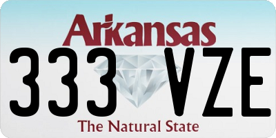 AR license plate 333VZE