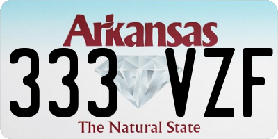AR license plate 333VZF