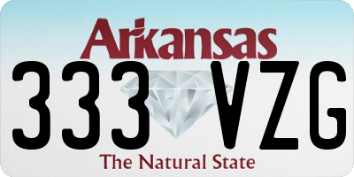 AR license plate 333VZG