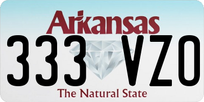 AR license plate 333VZO