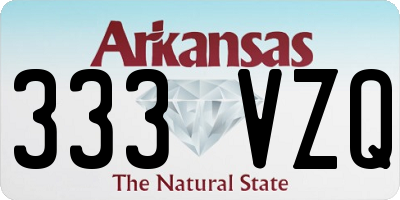 AR license plate 333VZQ