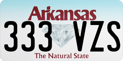 AR license plate 333VZS