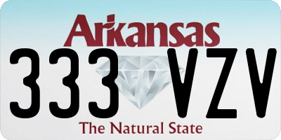 AR license plate 333VZV