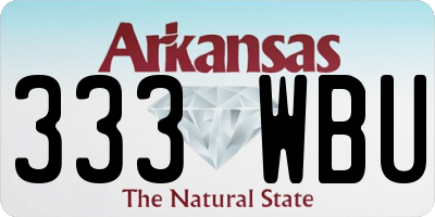 AR license plate 333WBU