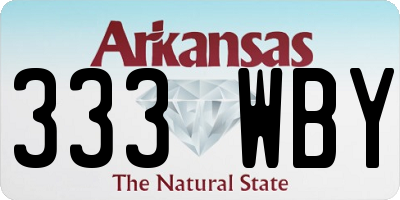 AR license plate 333WBY