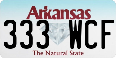 AR license plate 333WCF