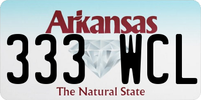 AR license plate 333WCL