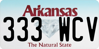 AR license plate 333WCV