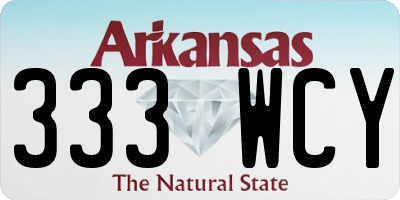 AR license plate 333WCY