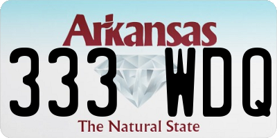 AR license plate 333WDQ