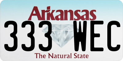 AR license plate 333WEC