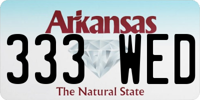 AR license plate 333WED
