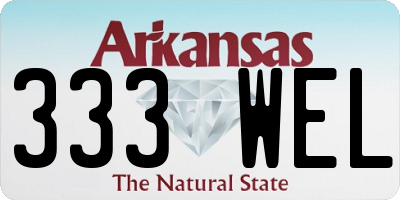 AR license plate 333WEL