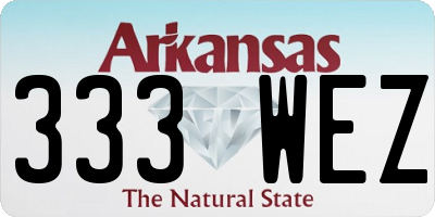 AR license plate 333WEZ