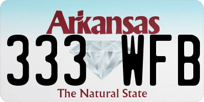 AR license plate 333WFB