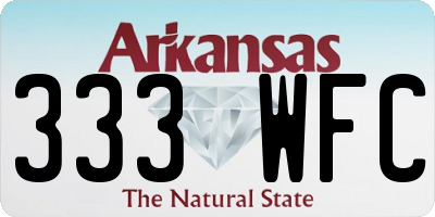 AR license plate 333WFC