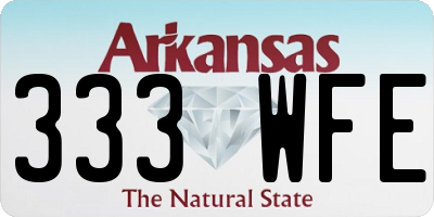 AR license plate 333WFE