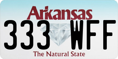 AR license plate 333WFF