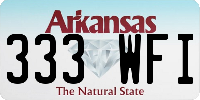 AR license plate 333WFI