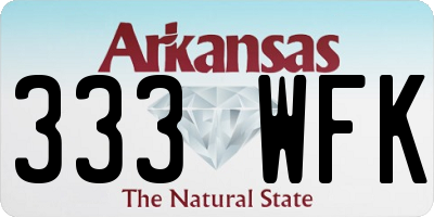 AR license plate 333WFK